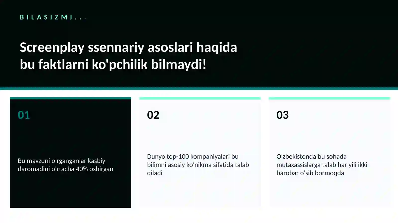 Screenplay ssennariy asoslari 2