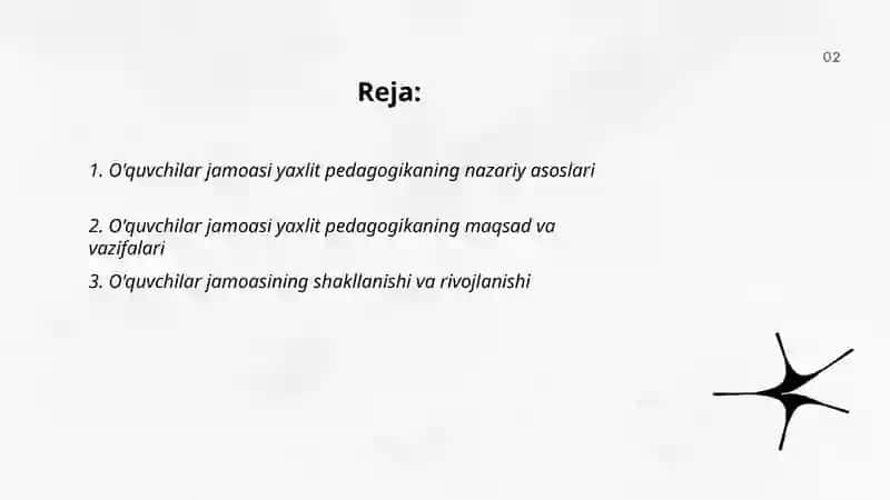 O'quvchilar jamoasi yaxlit pedagogikaning asosiy shakli 2