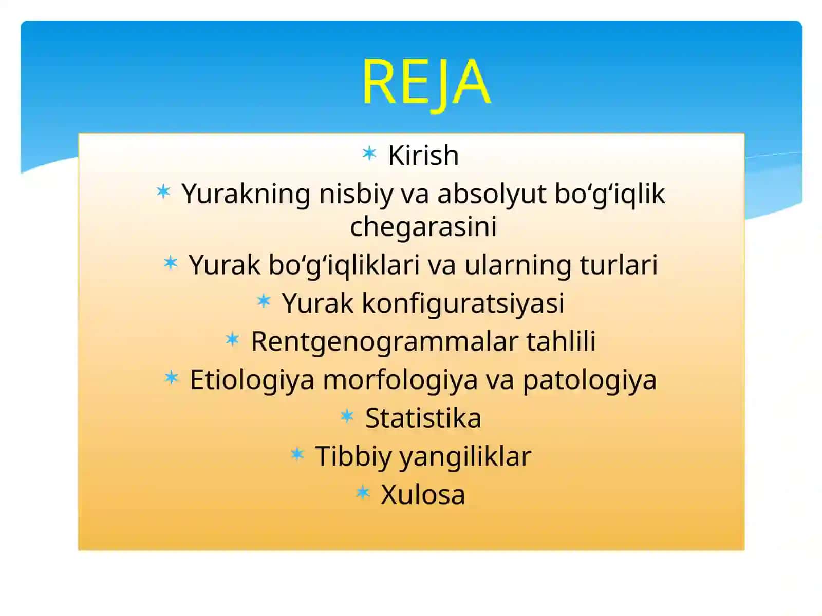 Sog‘lom odamda va yurak qon - tomir kasalligi bilan bemorlarda yurakning nisbiy va absolyut bo‘g‘iqlik chegarasini aniqlash 2