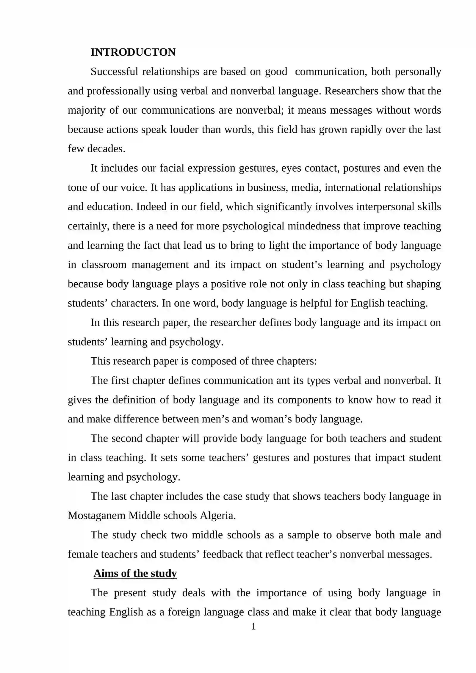 Body Language in Developing Critical Thinking 2