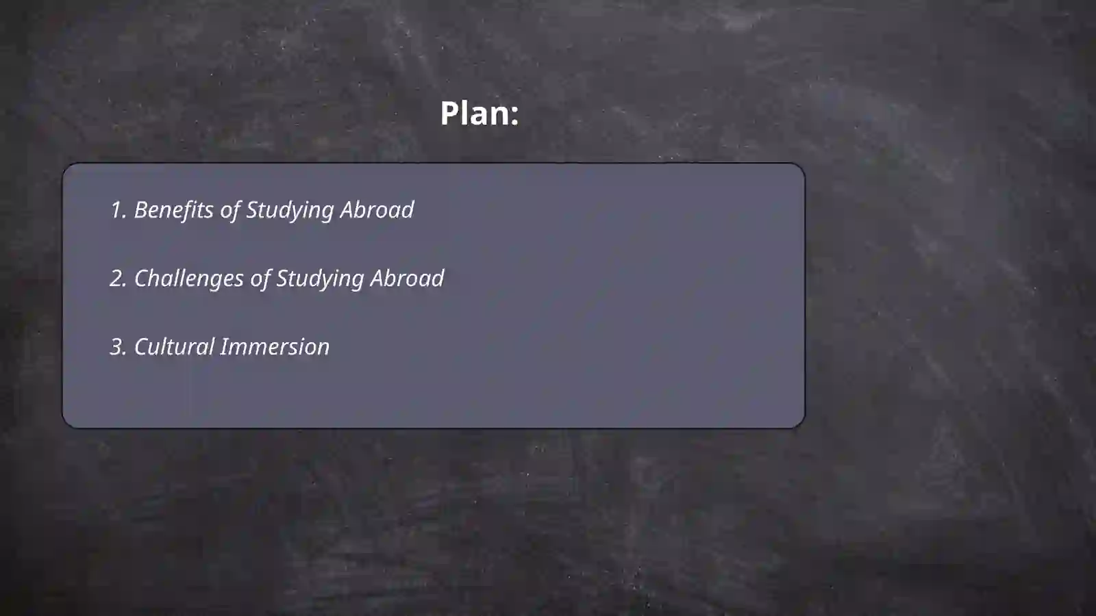Studying Abroad 2