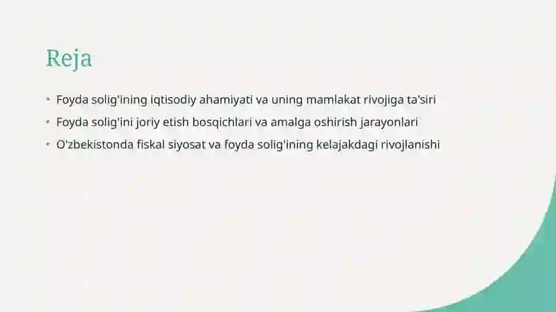Foyda solig'ining iqtisodiy ahamiyati va uning mamlakat rivojiga ta'siri 2