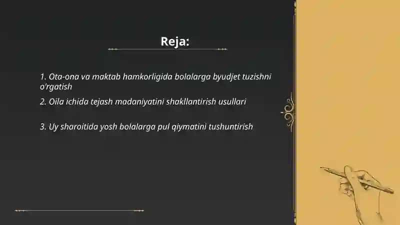 Oila bilan hamkorlikda iqtisodiy tarbiyani rivojlantirish 2