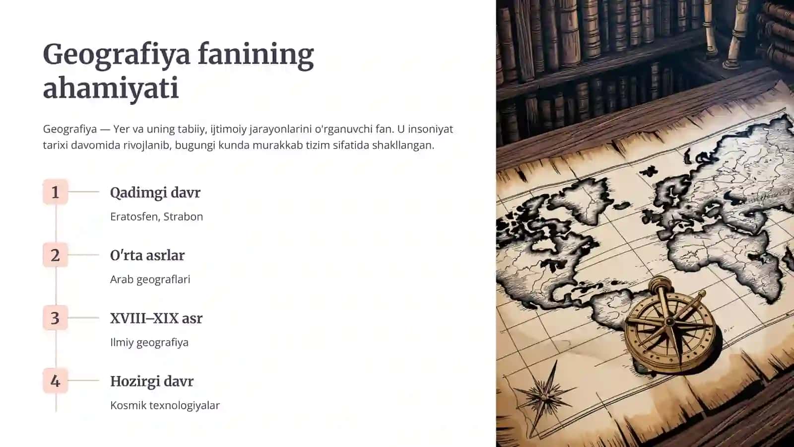 Geografiyaning rivojlanish bosqichlari 2