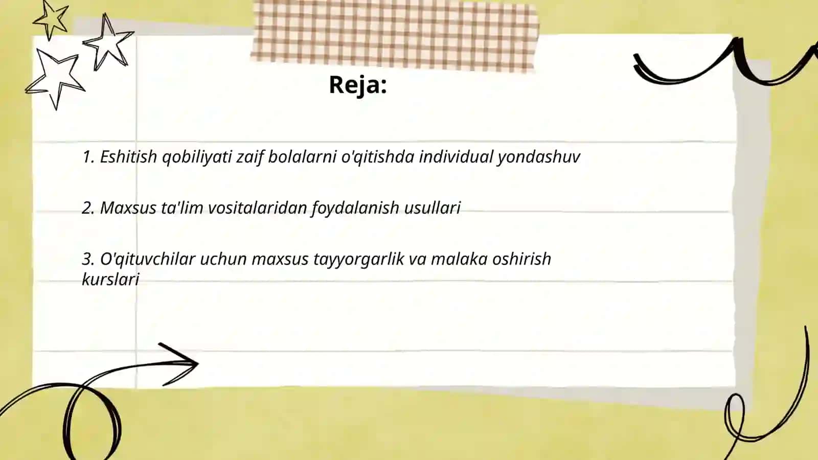 Pedagogika va Psixologiya Fakulteti Oligofrenopedagogika Yoʻnalish 2