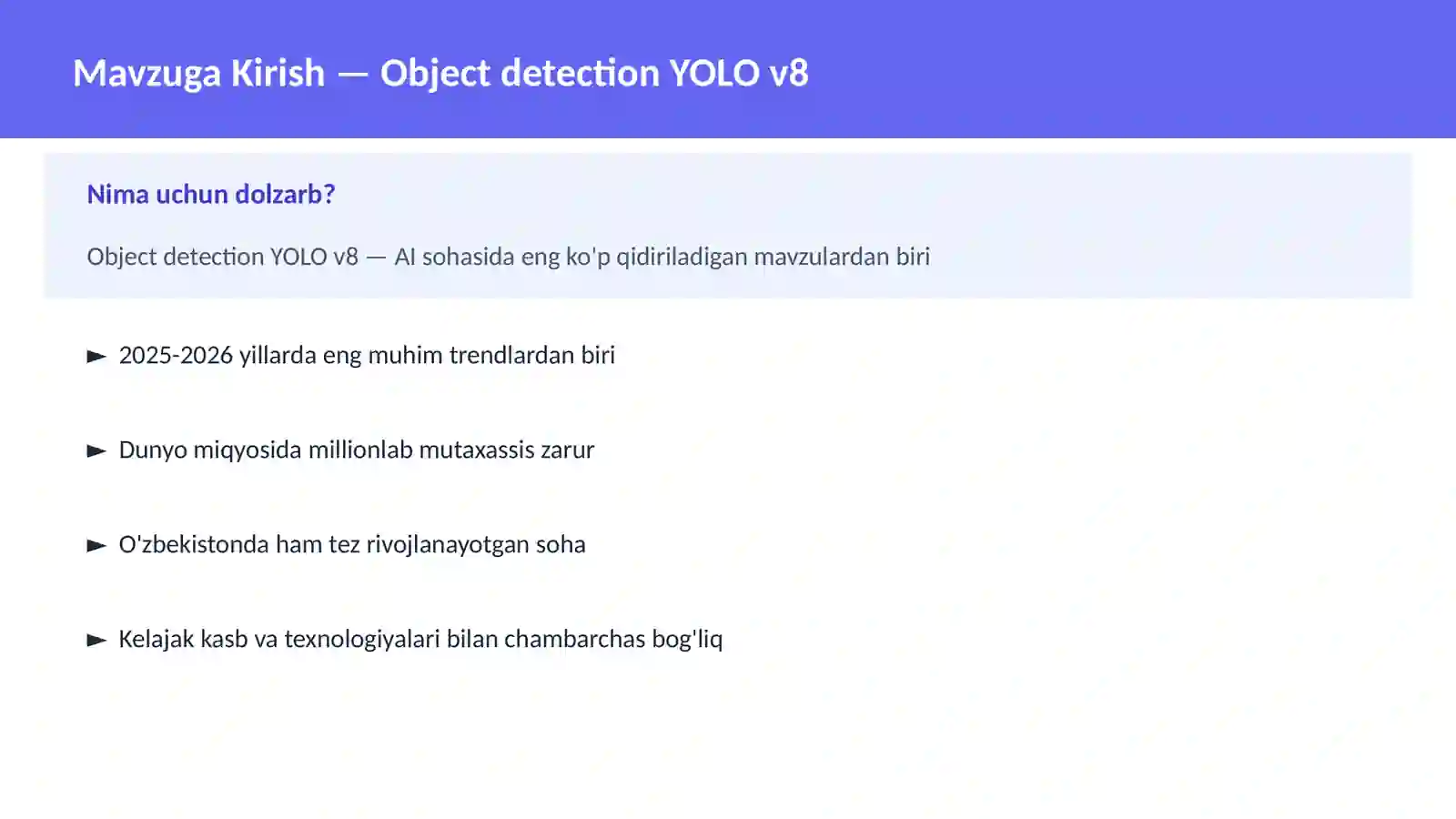 Object detection YOLO v8 2