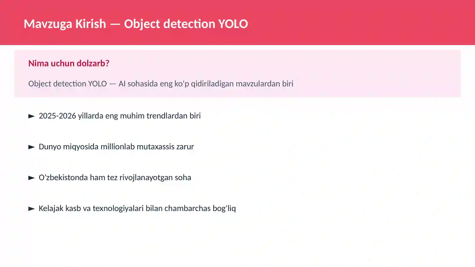 Object detection YOLO 2