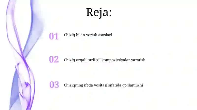 Chiziqcha bilan yozish 2