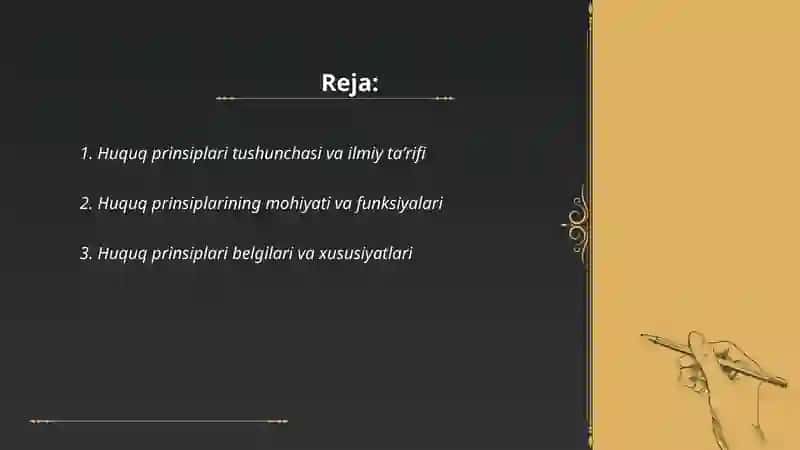 Huquq prinsiplari tushunchasi va mohiyati 2