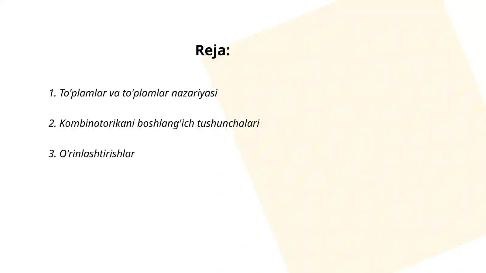 Kombinatorika elementlari 2