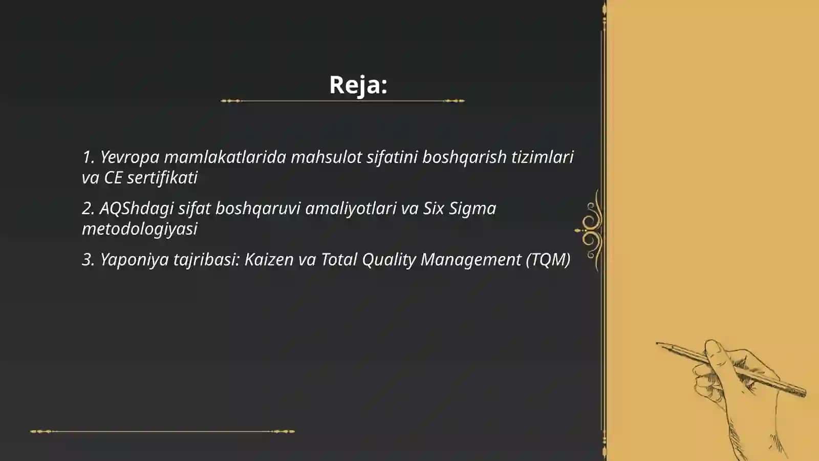 Yevropa mamlakatlarida mahsulot sifatini boshqarish tizimlari va CE sertifikati 2