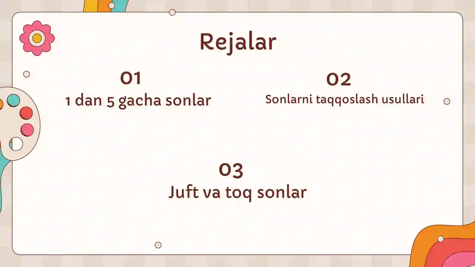 Juft va toq sonlar haqida tushuncha 2