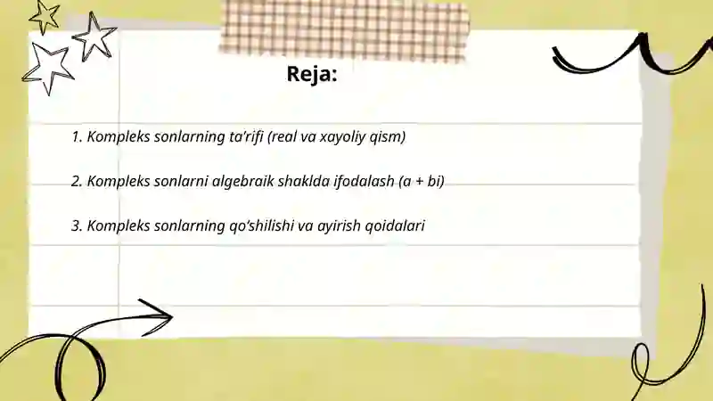 Kompleks sonlar 2