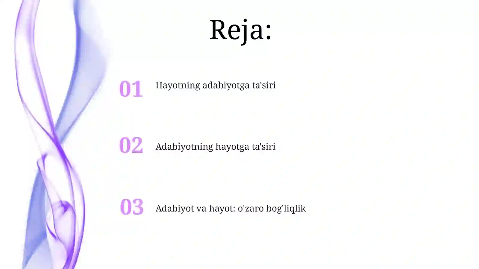 Adabiyot va hayot: o'zaro bog'liqlik 2
