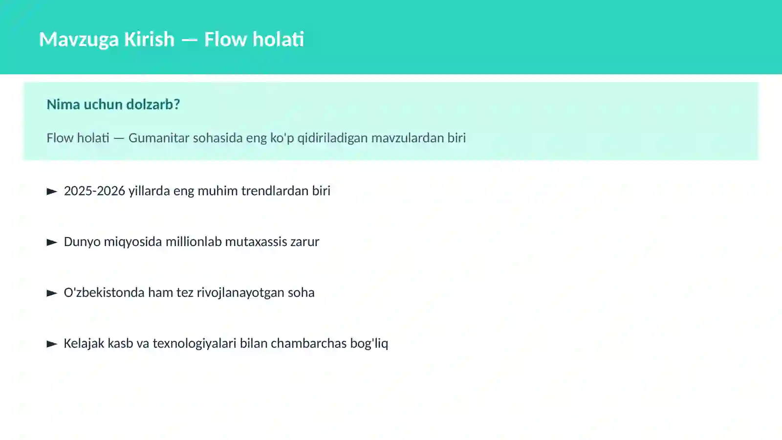 Flow holati 2