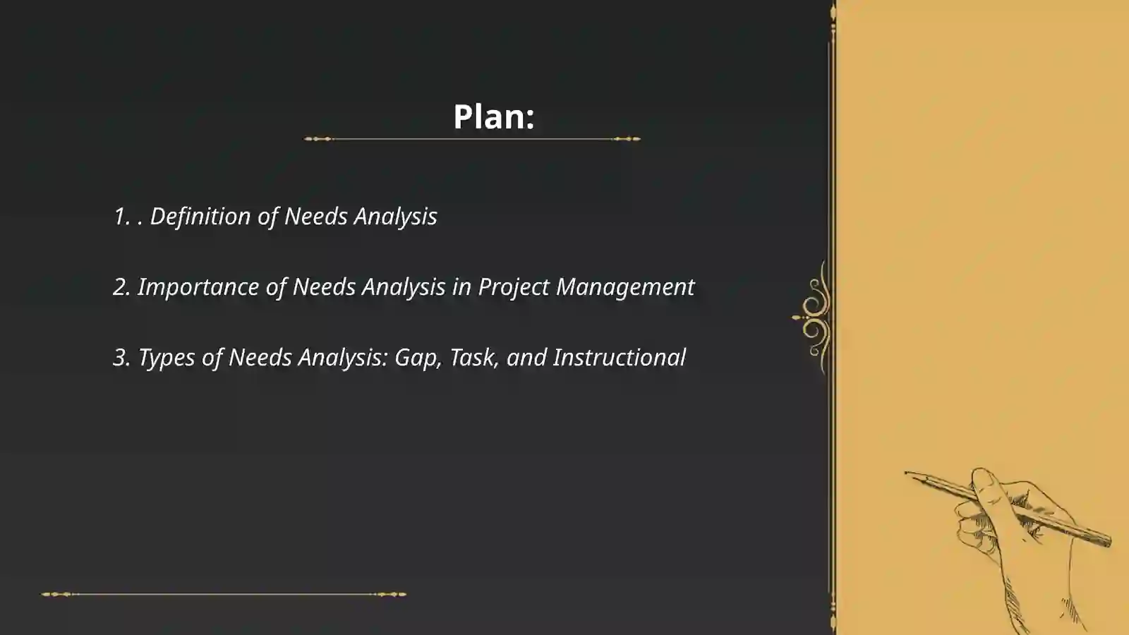 Needs Analysis Definition and Development 2