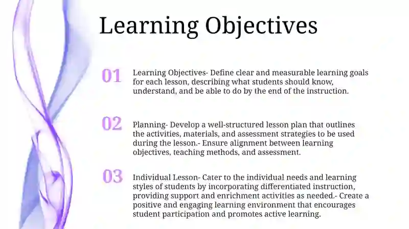 Planning And Individual Lesson 2