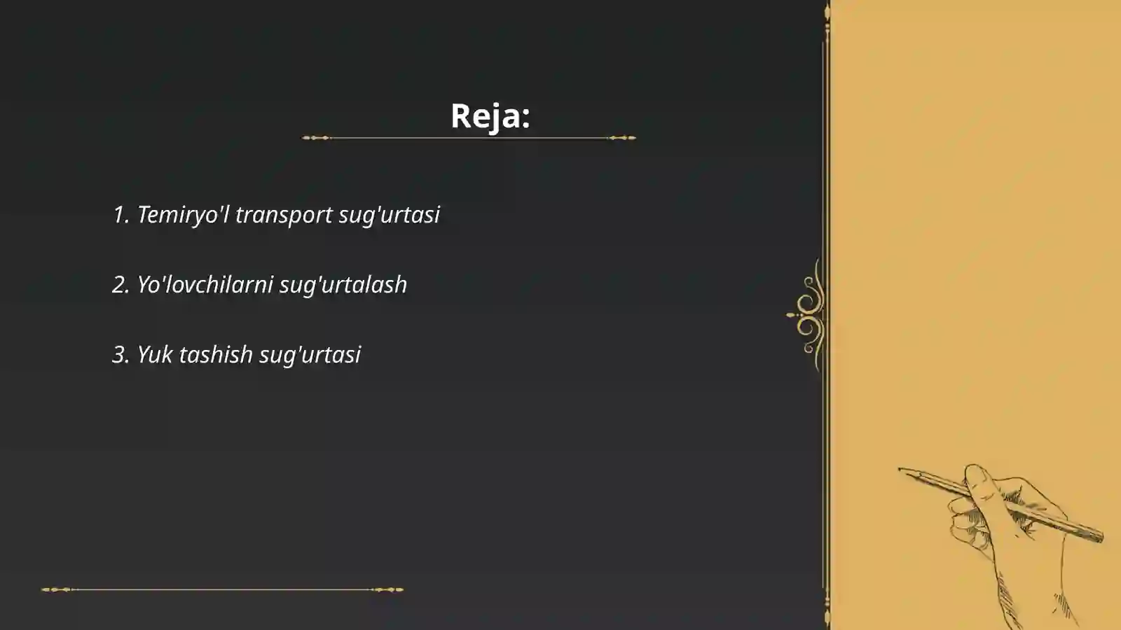 Temiryo'l transport sug'urtasi 2