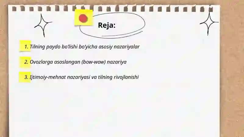 Tilning paydo boʻlishi va tarixi 2