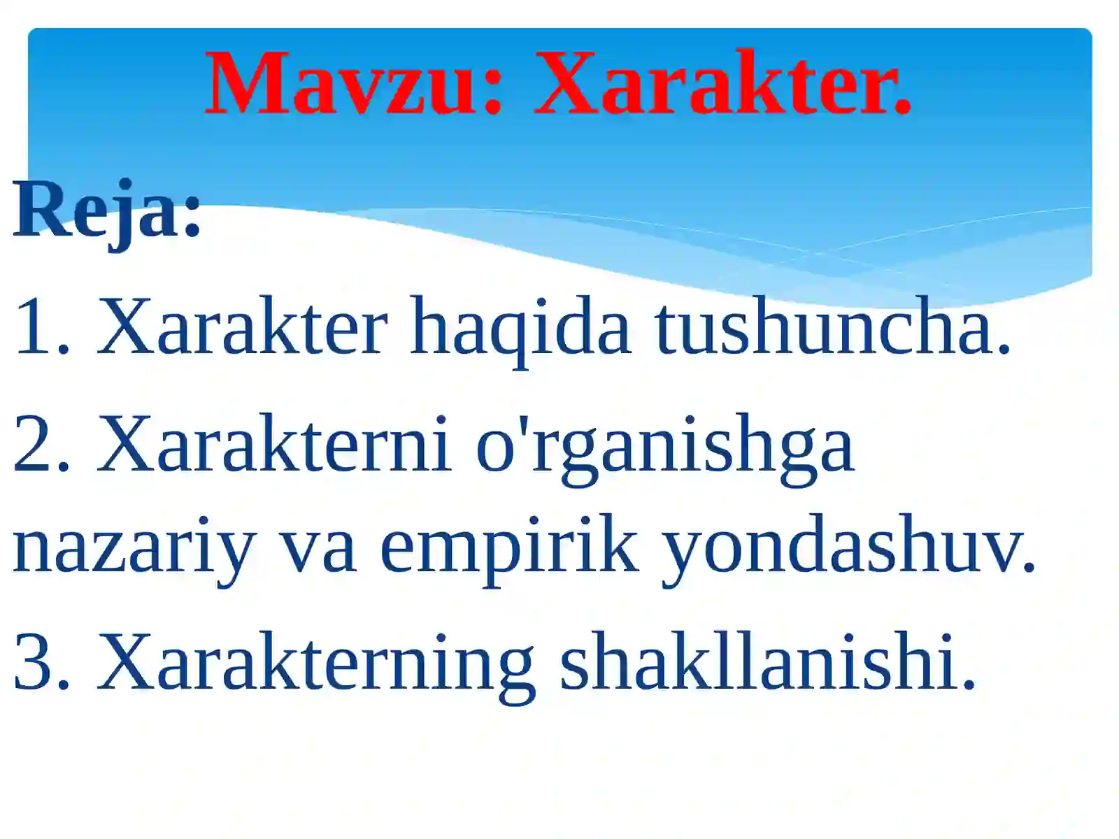 Xarakter 2