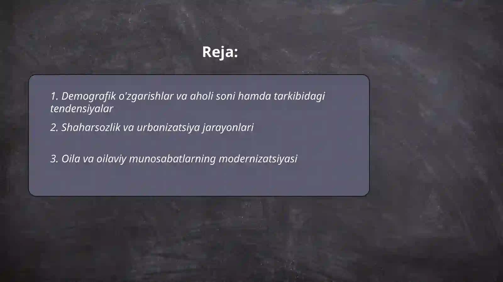 O'zbekiston Respublikasidagi Ijtimoiy o'zgarishlar 2