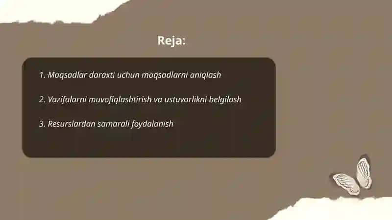 Maqsadlar daraxti 2