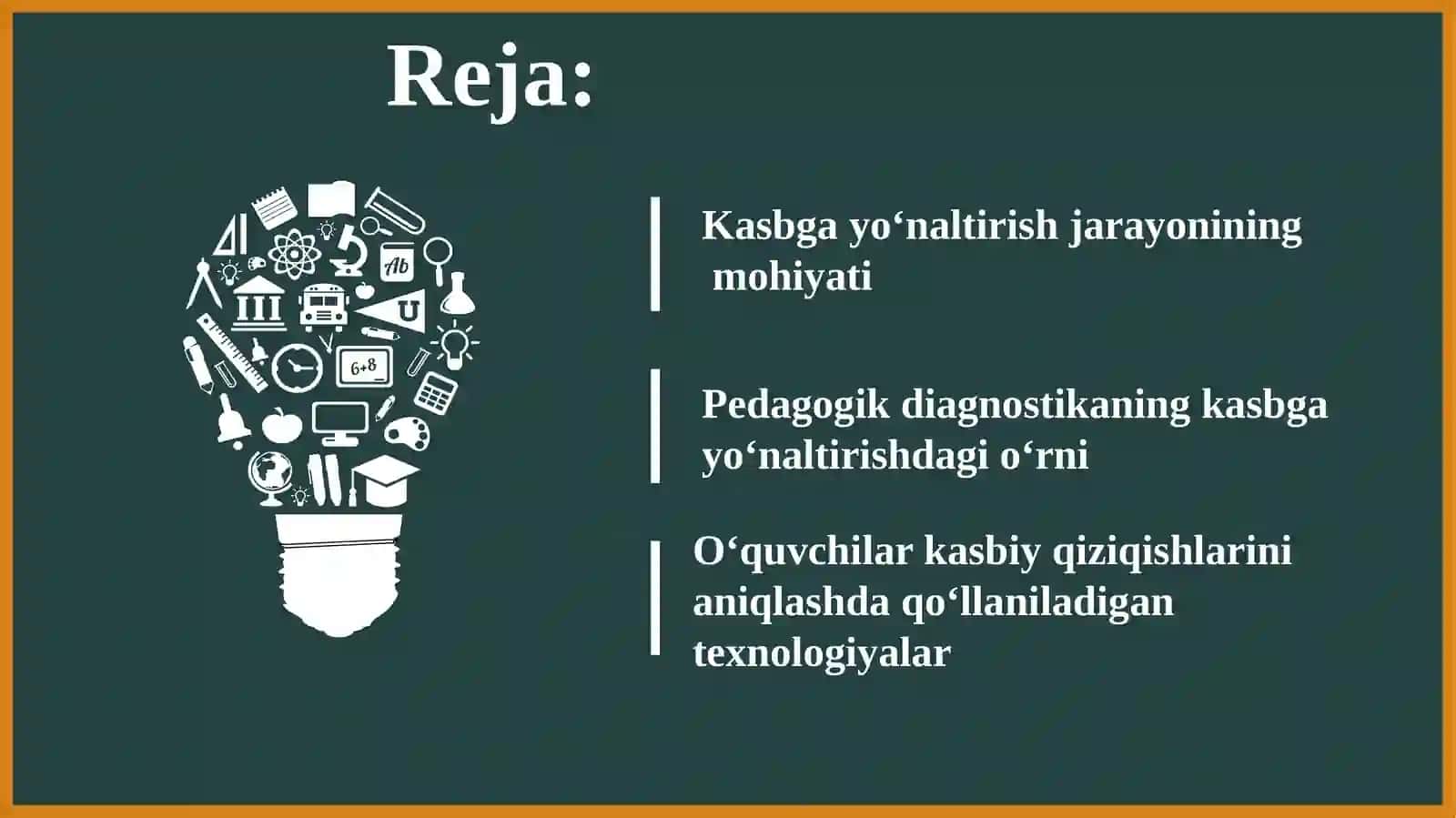 O‘quvchilarni kasbga yo‘naltirishda pedagogik diagnostika 2