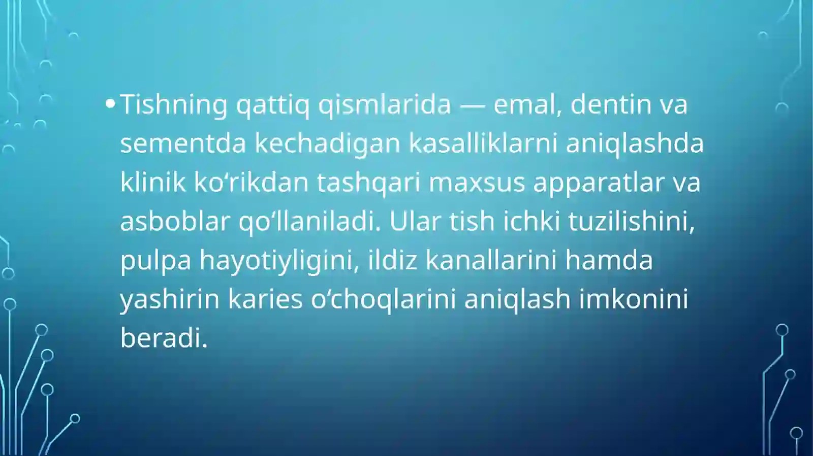 Tishqattiq toʻqimasikasalliklari ni qoʻshimcha tekshirishda ishlatiladigan asbob anjomlar 2