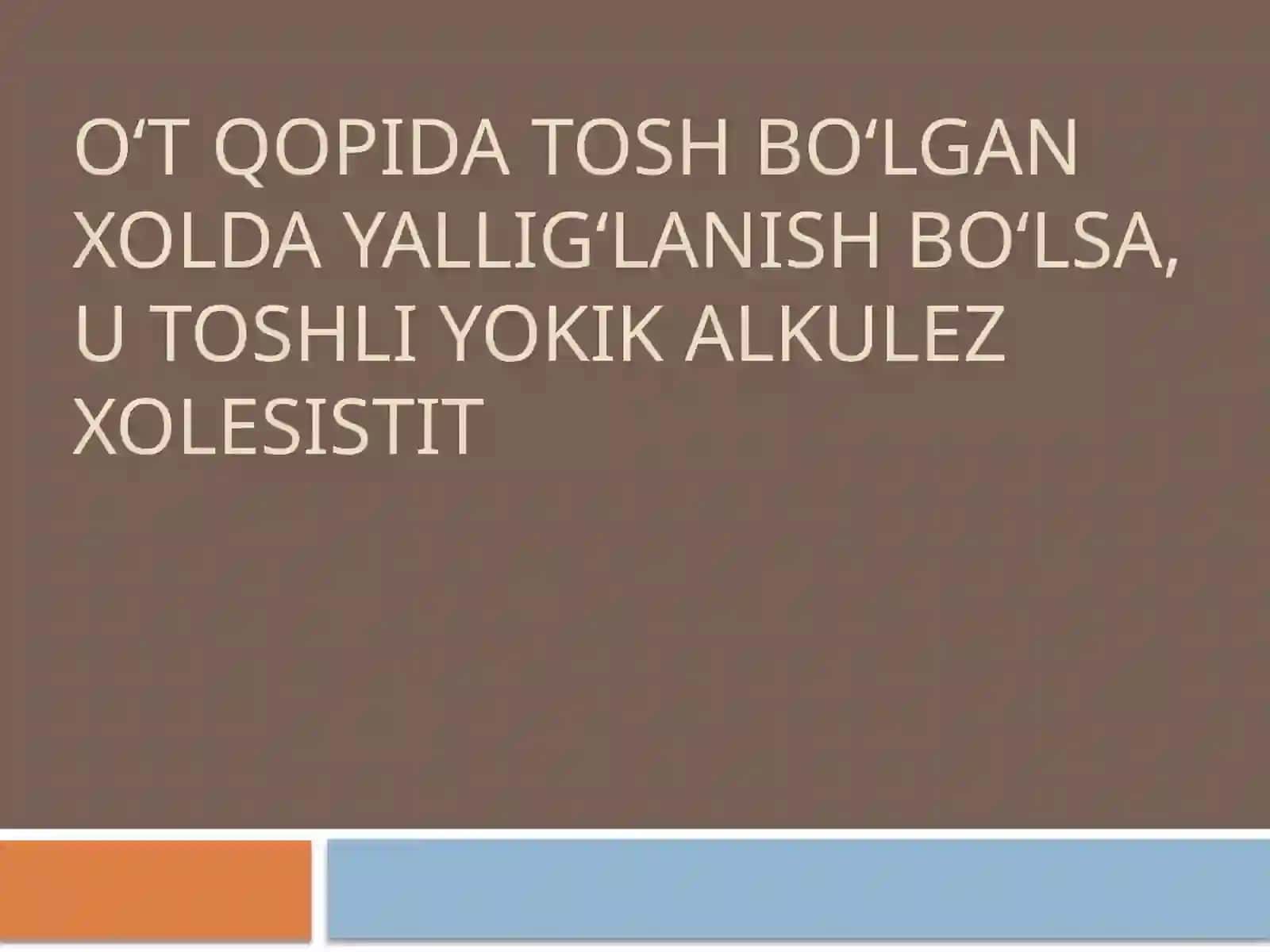 O‘tkir xoletsistitning etiologiyasi va patogenezi 2