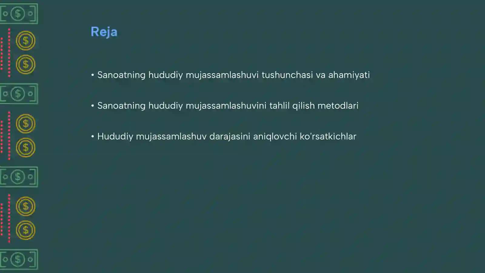Hududiy mujassamlashuv darajasini aniqlash 2