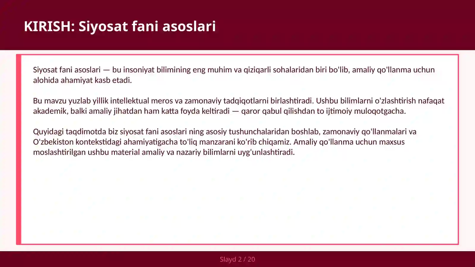 Siyosat Fani Asoslari 2