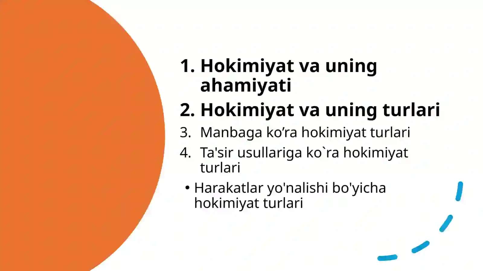 Hokimiyat va uning turlari 2
