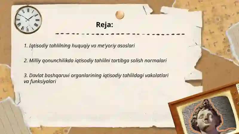 Iqtisodiy tahlilning huquqiy va me'yoriy asoslari 2