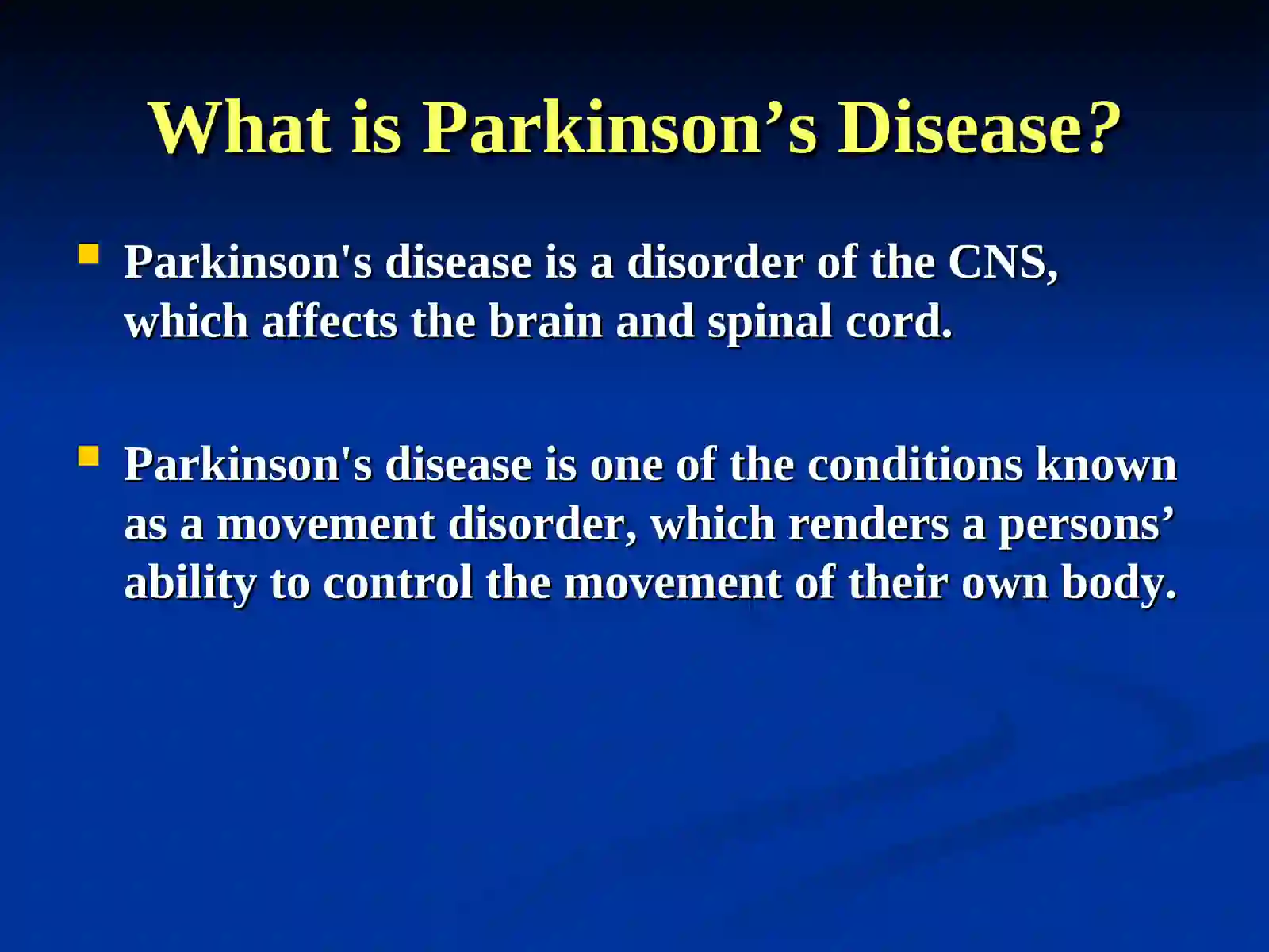 Parkinson’s Disease 2
