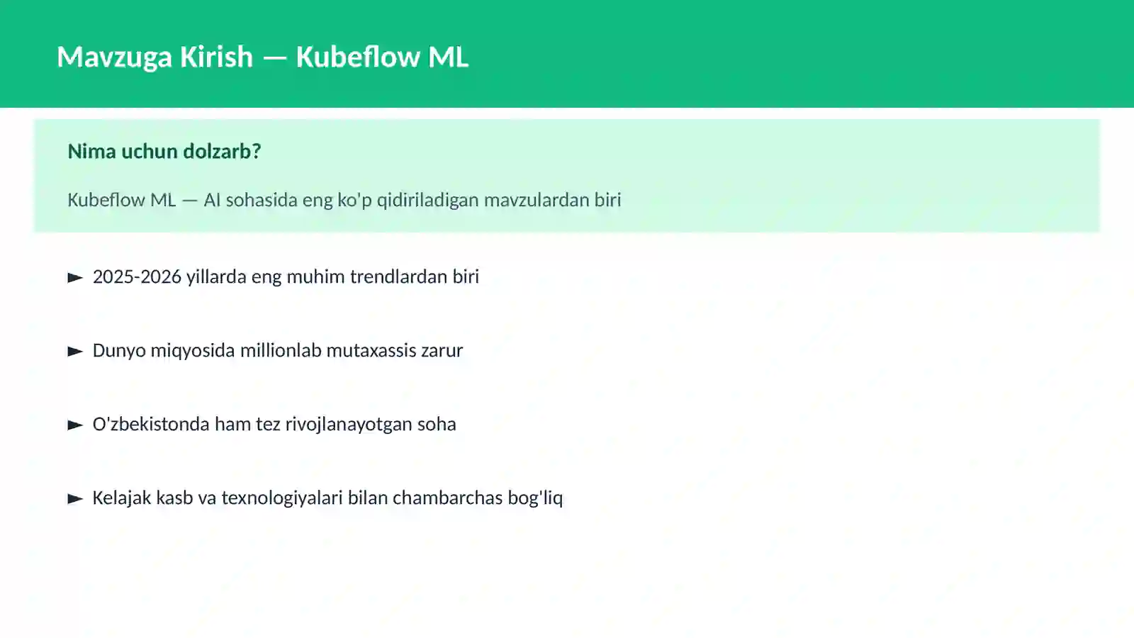Kubeflow ML 2