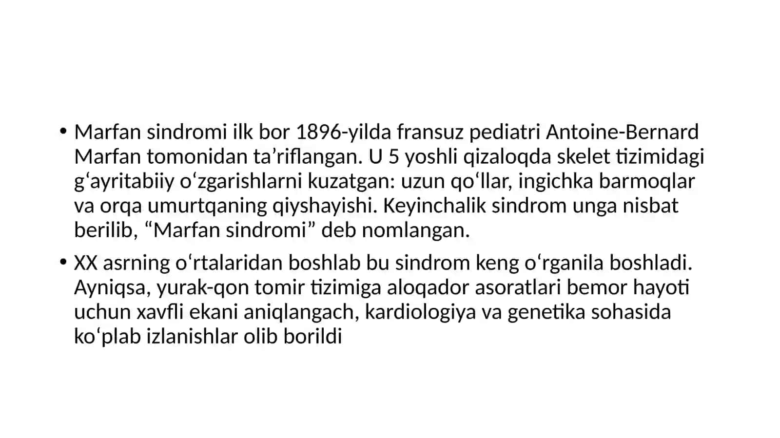 Marfan sindromi 2