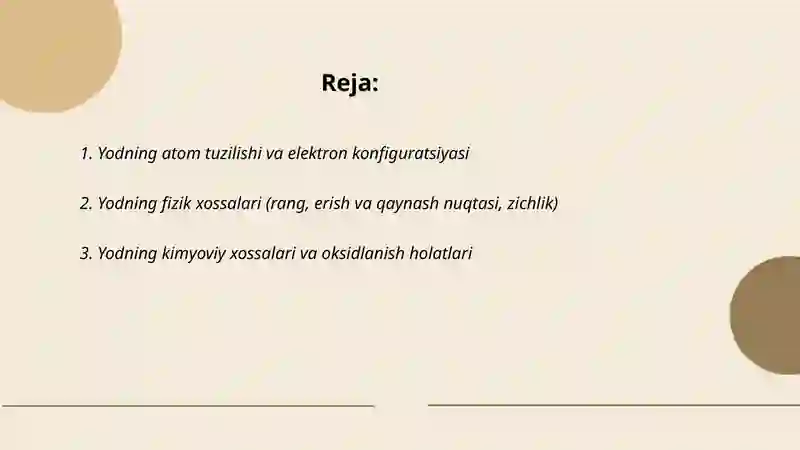Yod (I) elementi 2