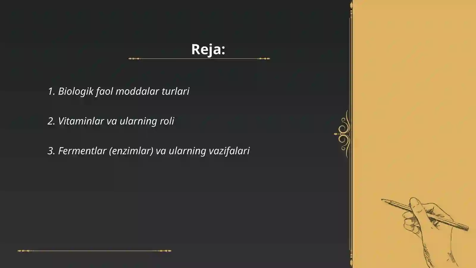 Biolog faol moddalar 2
