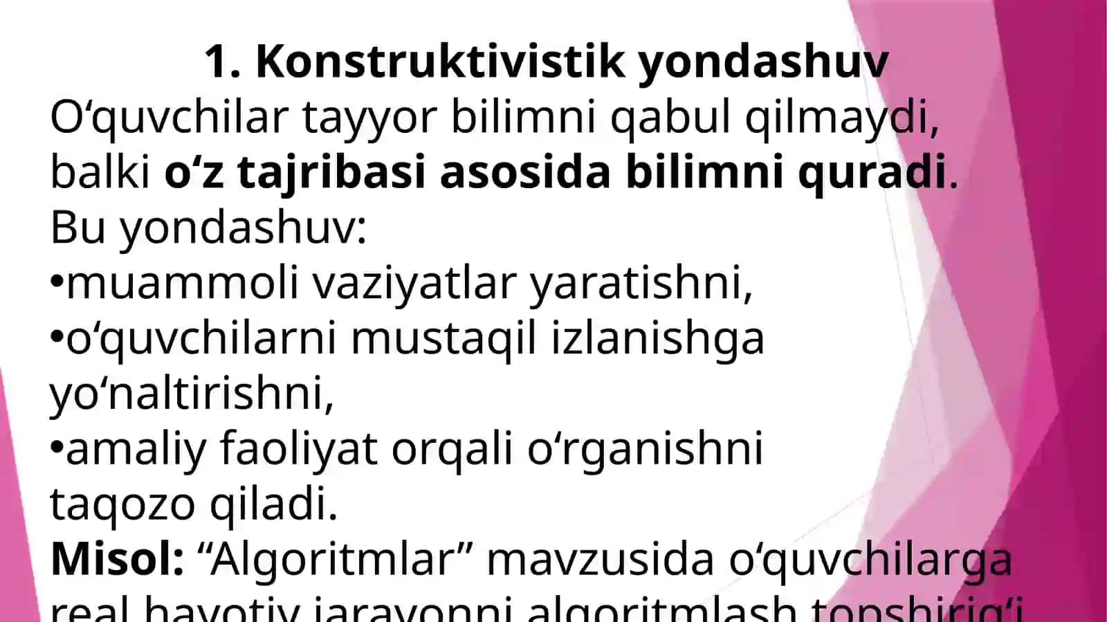 Konstruktivistik yondashuv 2