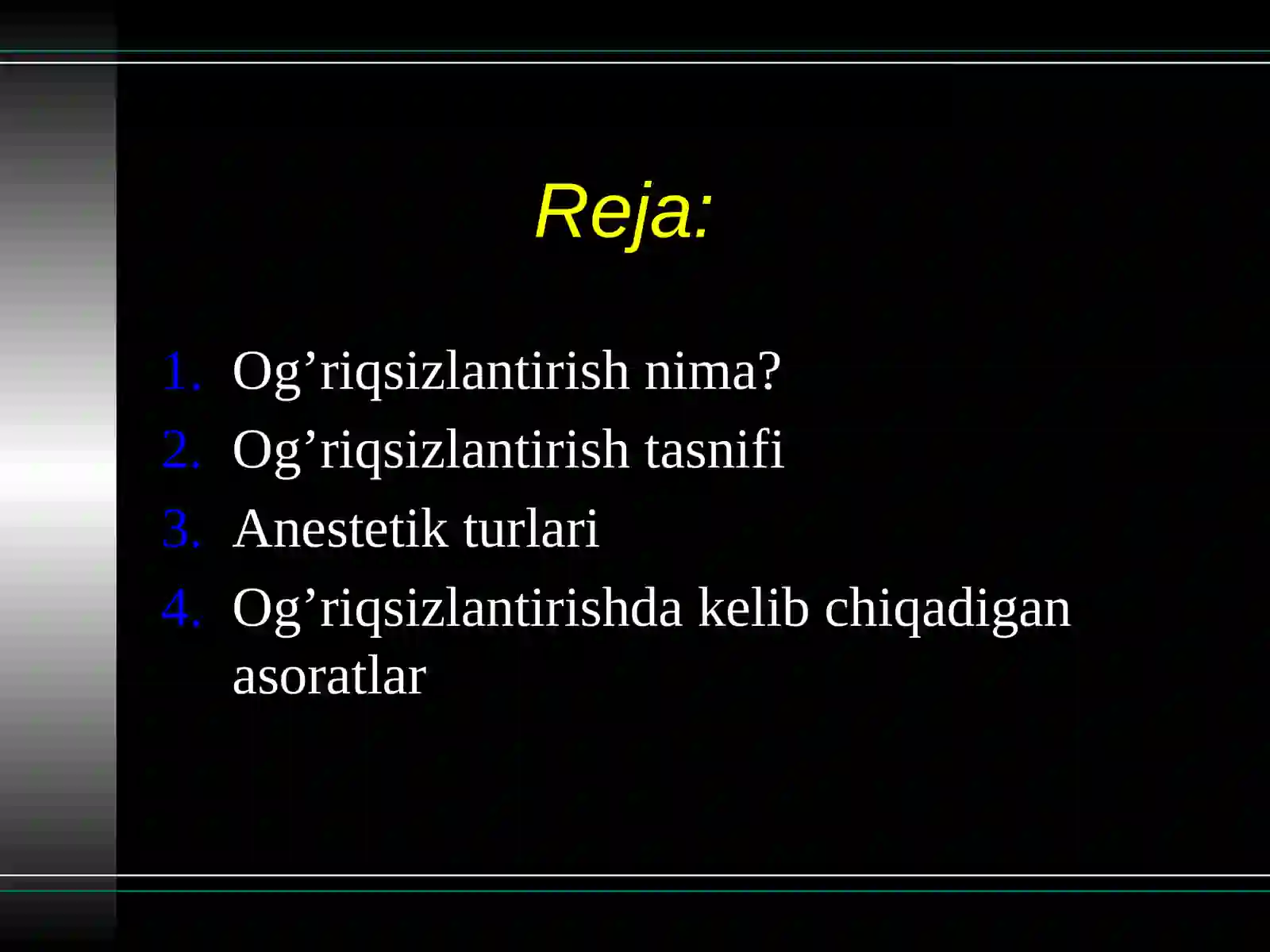 Stomatologiyada mahaliyanestezia 2