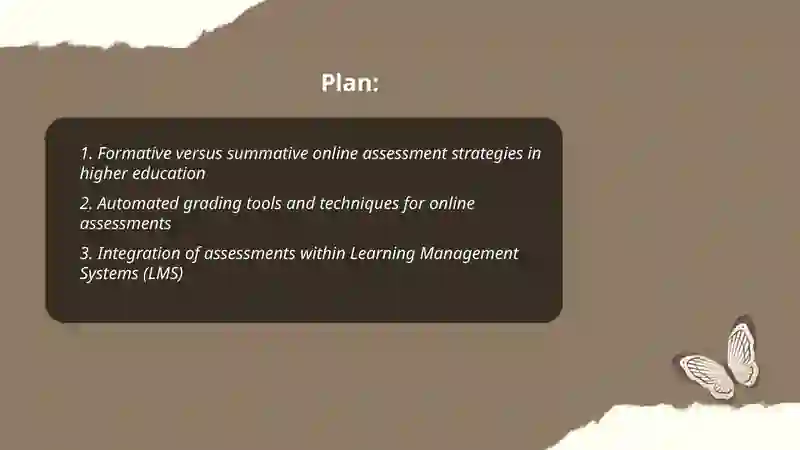 Online assessment using different tools and techniques in higher education 2