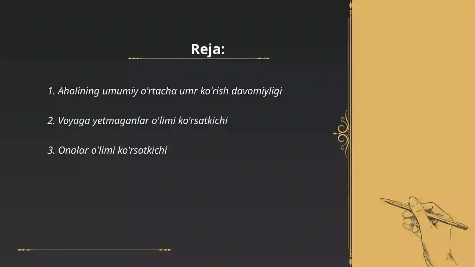 Aholining salomatlik indikatorlari 2