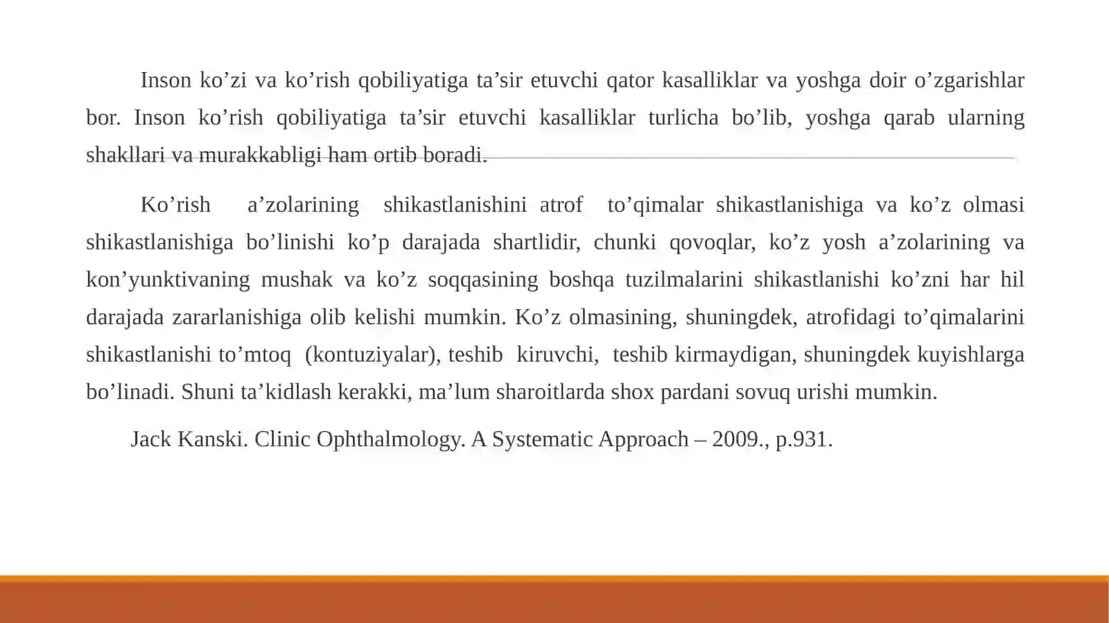 Insonko‘rishanalizatorlarituzilishi: optikfunksiya 2