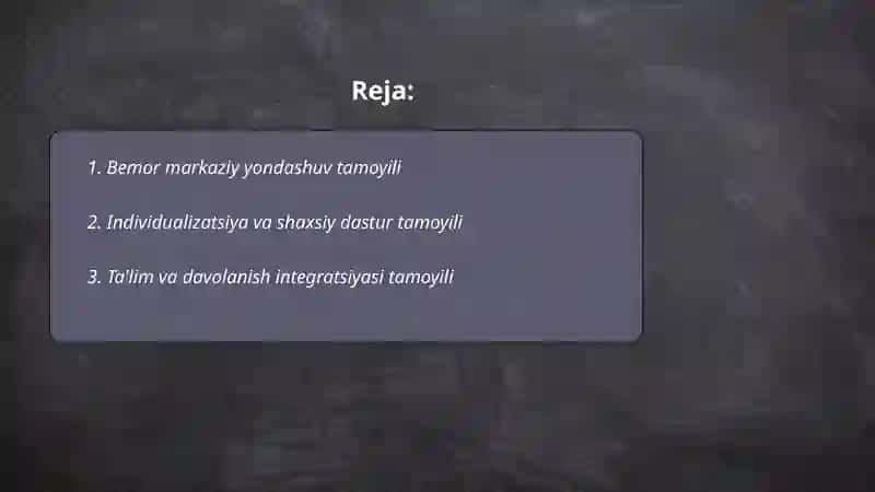 Gospital pedagogikaning asosiy tamoyillari 2