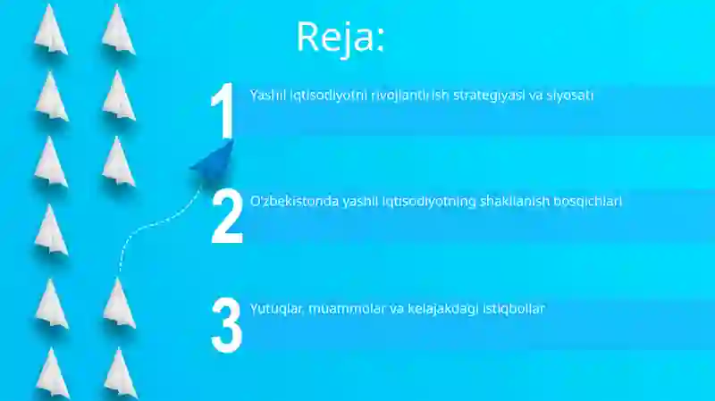 Ózbekistonda yashil iqtisodiyot ni shakllantirish va rivojlantirish bosqichlari 2