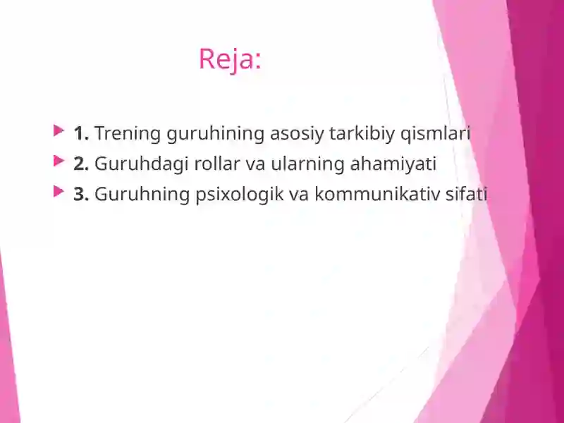 trening guruhlarining sifat tarkibi 2