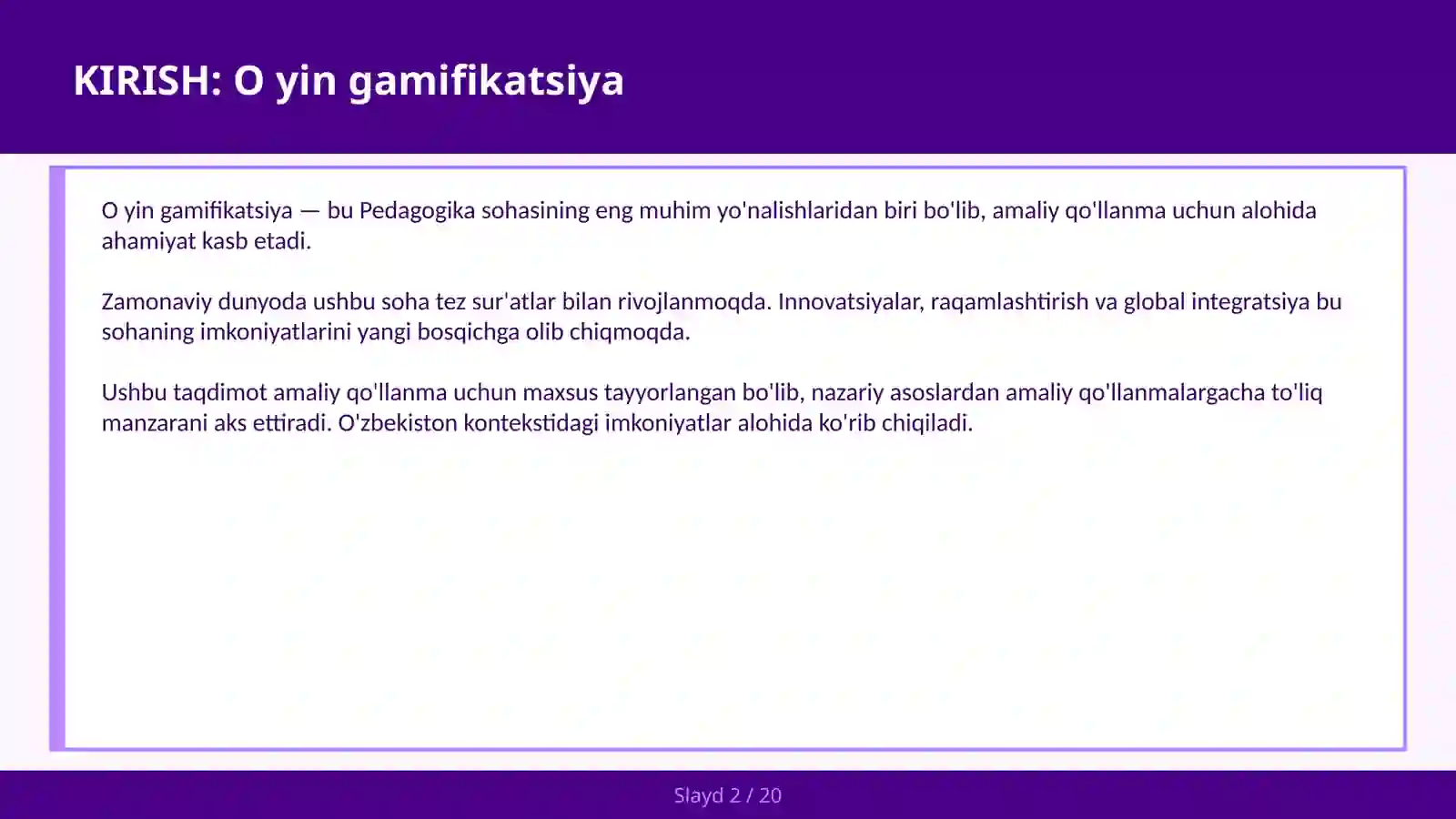 O yin gamifikatsiya 2