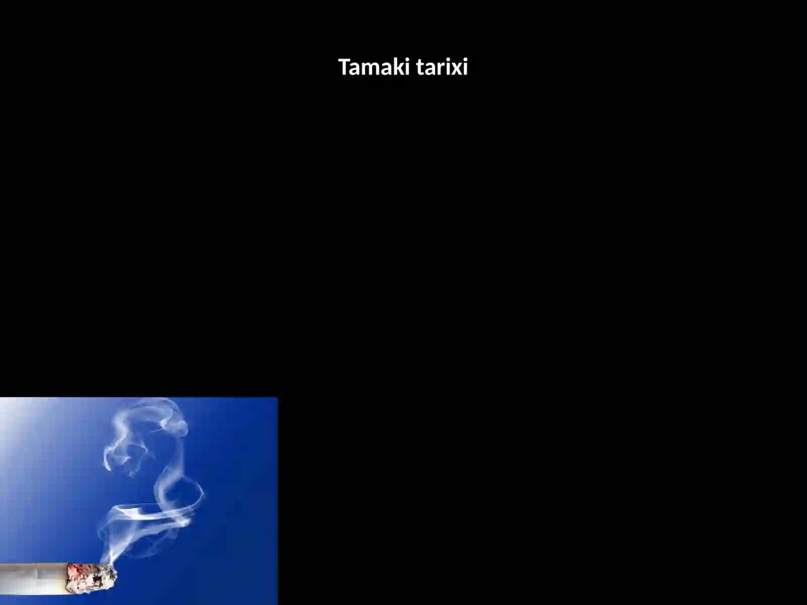Tamaki - inson salomatligi kushandasi 2