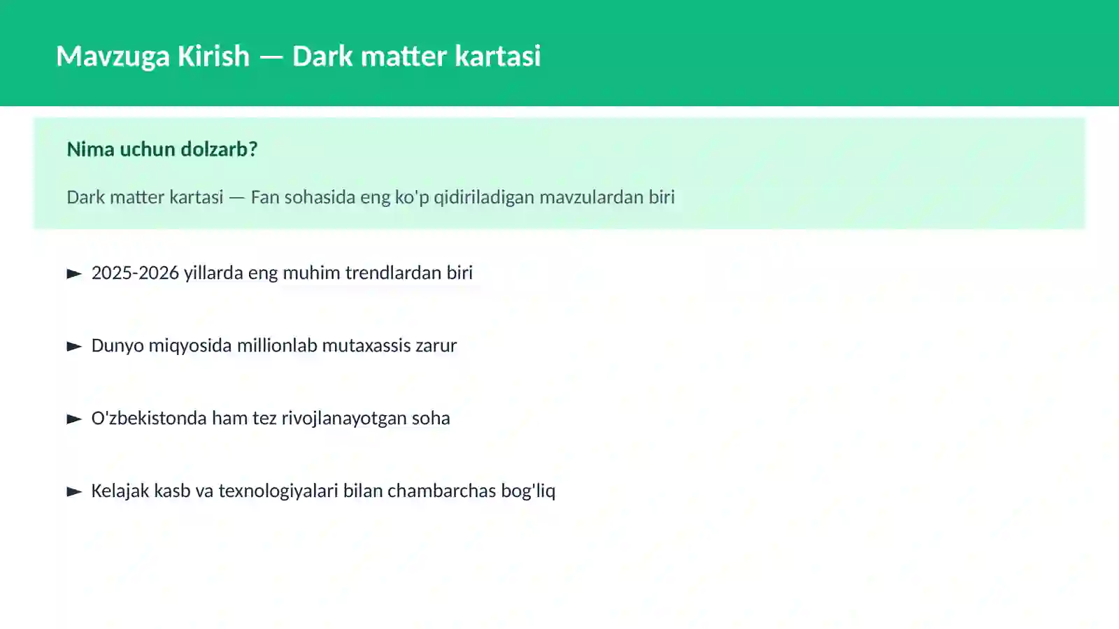 Dark matter kartasi 2