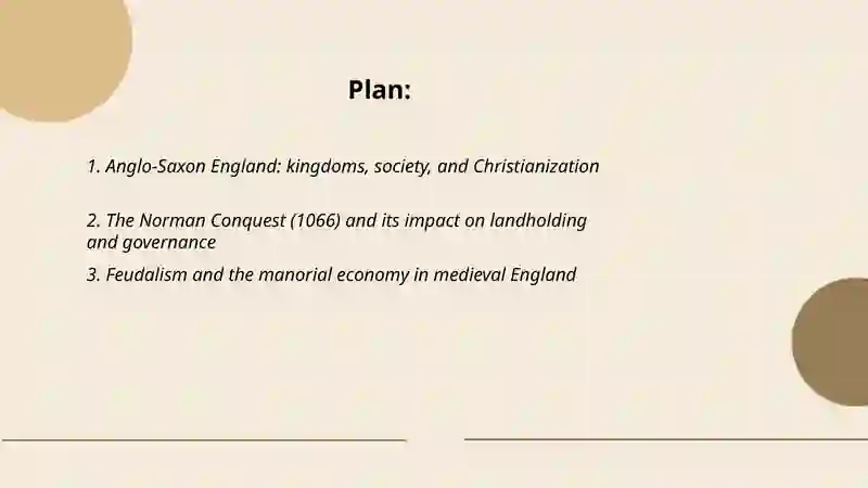 The historical background of Medieval and Renaissance England 2